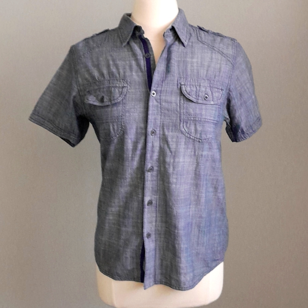 BLACK JACK BUTTON 🆙 DENIM look shirt